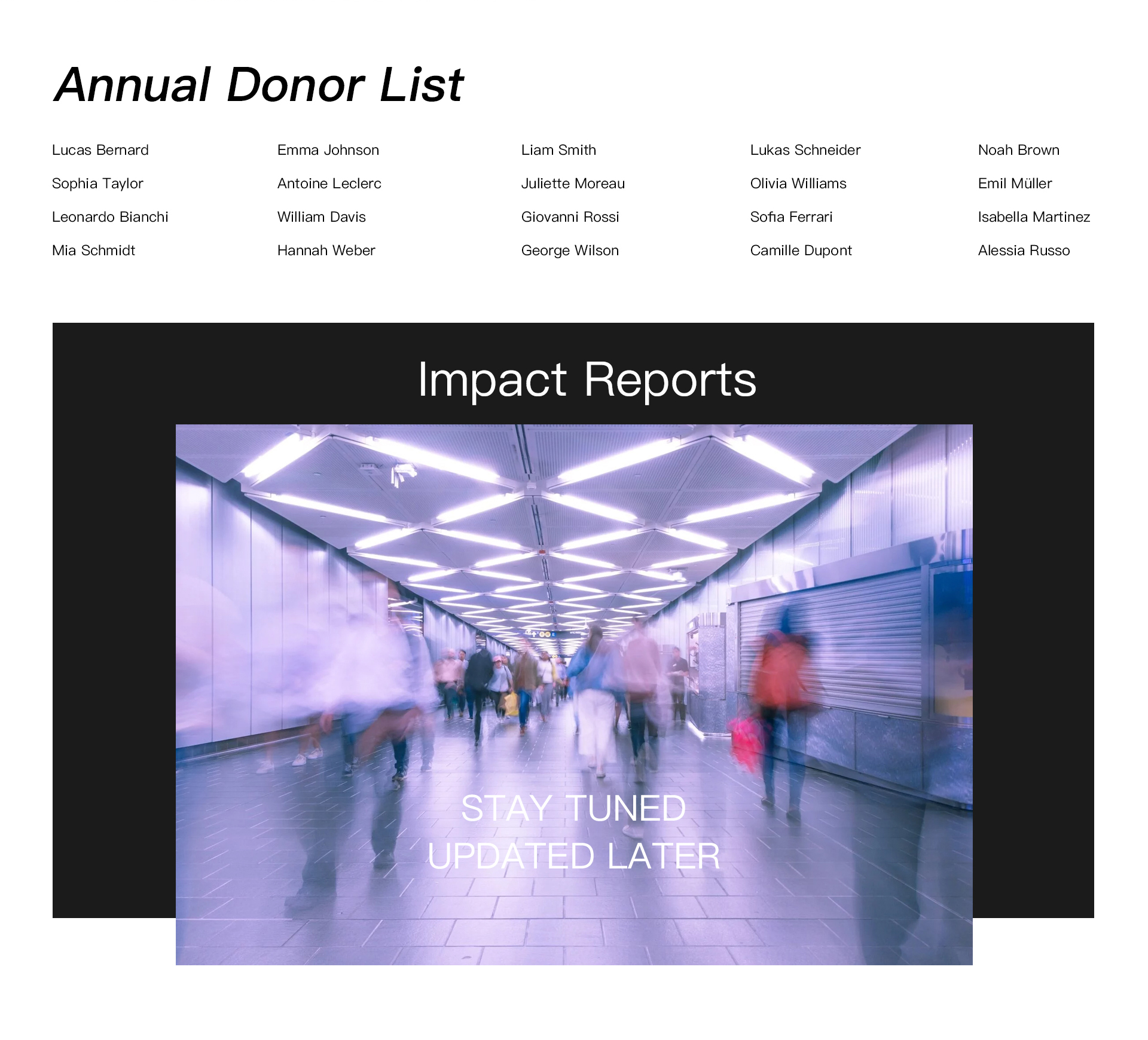 Donor Recognition section 4